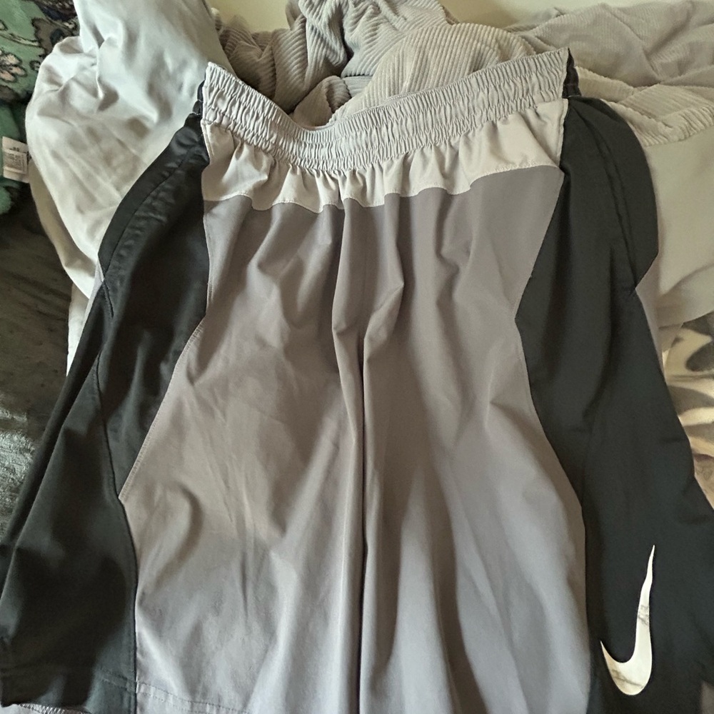 Nike Dri-FIT Gray and Cream Shorts